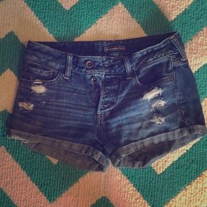 Classic jean shorts with a couple cute rips